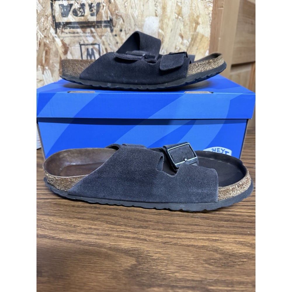 Birkenstock Arizona Black Leather Sandal Size 5 EU 36